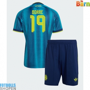 Billiga Colombia Rafael Santos Borre #19 Bortatröja Barn VM 2026 Kortärmad (+ Korta byxor)